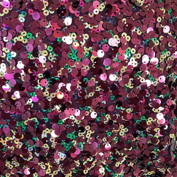 Sequin Wrap Dress in Multicolor by [Brand] - Picture 8 of 11